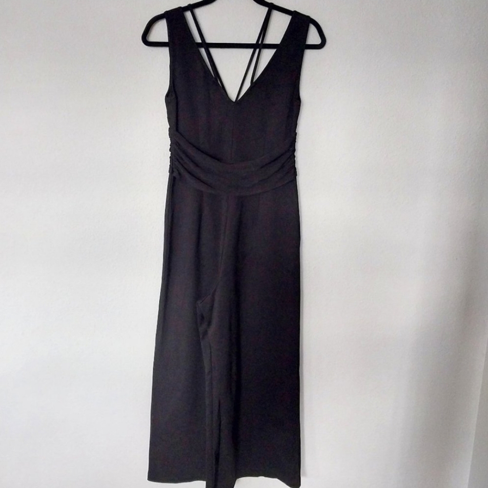 Cushnie Et Ochs × Carbone 38 Black Wide Leg Wrapped Waist Cut Out Jumpsuit - Picture 11 of 15
